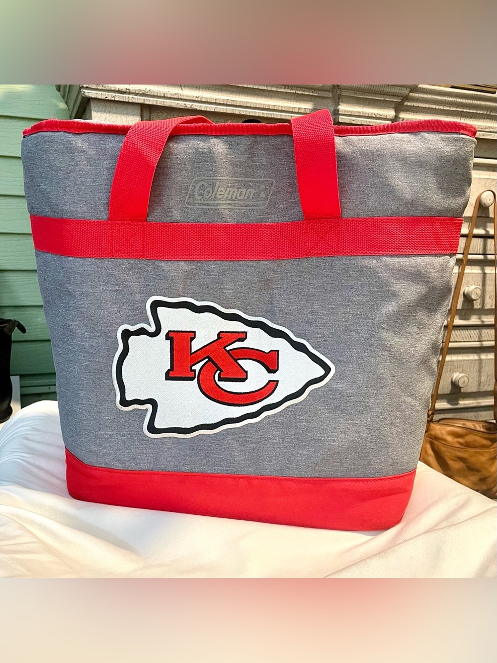 Kansas City Chiefs Coleman Cooler Tote Bag - NFL - Large - Awesome Condition